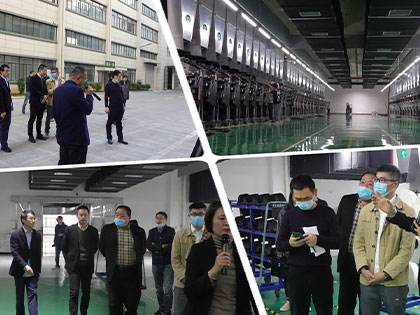 Zhejiang Speciosa Urbs Constructione officium visitavit Chengbang summus tech ad inspectionem et acceptionem Qianqing Street